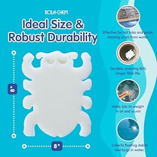 2 Pack Scumbug Hot Tub Scum Absorber – The Original, Highest Rated Scum Absorber Ever – Pool Sponge Oil Absorber for Hot Tub, Spa & Pool – Hot Tub Cleaning Tools That Soak Up Oil & Grime