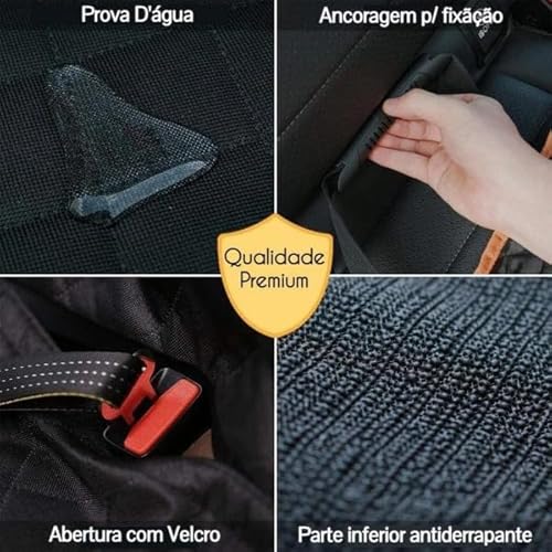 Capa Banco de Carro, Transporte Pets, Cães e Gatos. Protetora, Impermeável, Antiderrapante, Resisten