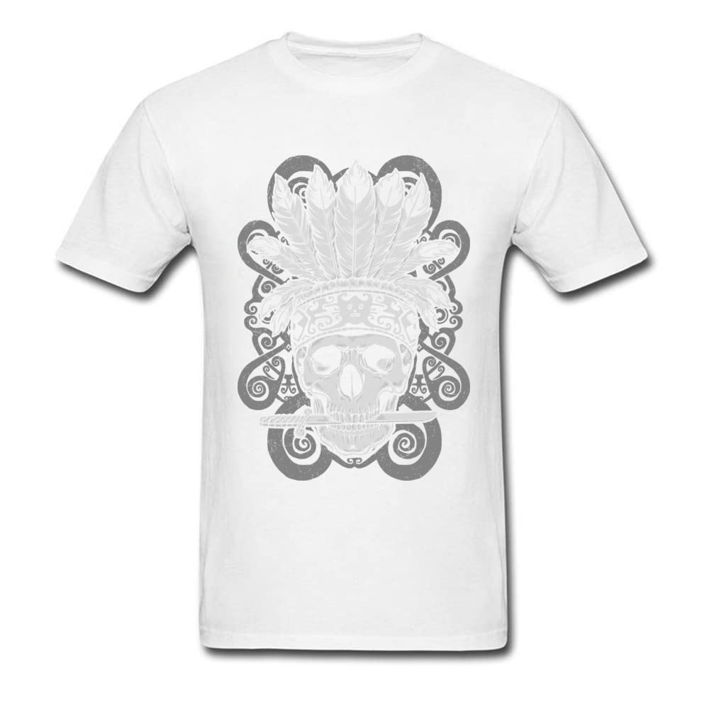 GenericChic Men T-shirts Borneo Dayak T Shirt Chef Tshirt Printed Clothes Vintage 100% Cotton O Neck Tops Tees Custom Black (White, XS)