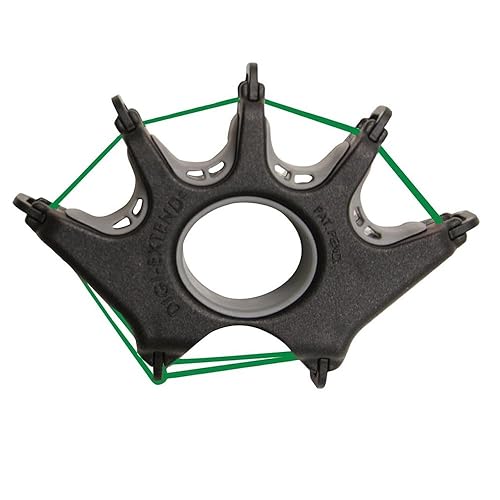 Miniatura 3 de CanDo 10-0775 Paquete de ejercitador de mano Digi-Extender, negro, 15 piezas