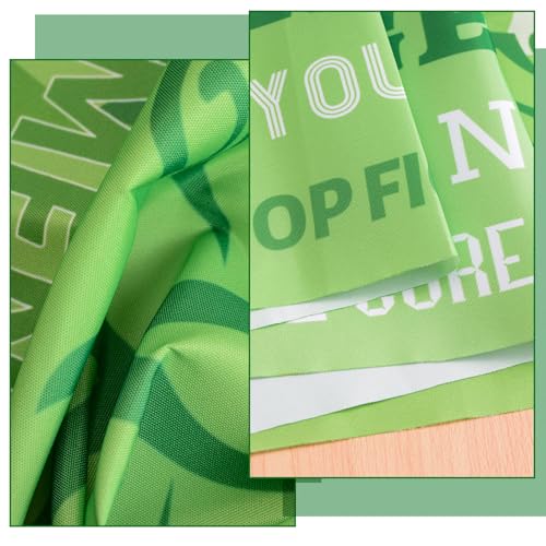 WANDIC Green Ribbon Table Runner, Mental Health Awarenes Table Decoration Cancer Free Tablecloth for Home Dining Table Decor - Image 3