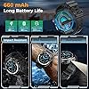 Soudorv Military Smart Watch for Men, Tough 1.43" HD AMOLED Touchscreen, Fitness Watch with Answer/Make Call/Heart Rate/Sleep Monitor/SpO2, 20-Day Battery, IP68 Waterproof Smartwatch for IOS Android #3