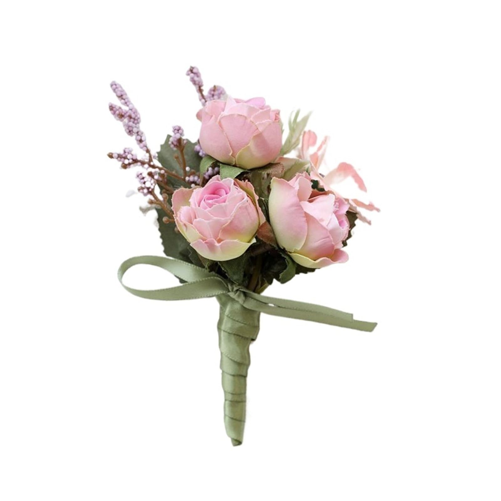Wedding boutonniere Groom Boutonniere Man Pin Suit Corsage Bridal(GRAY)