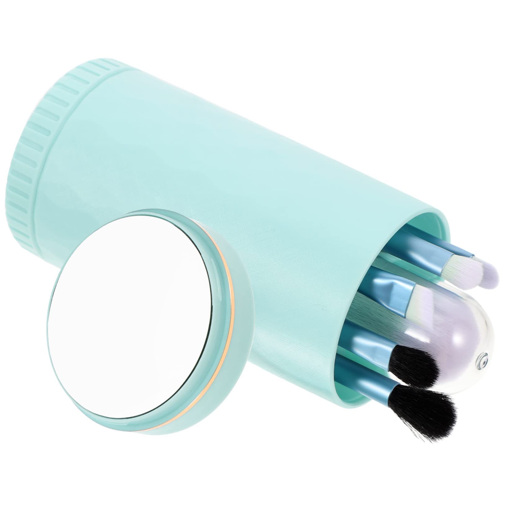 Healeved 4sätze Professionelle Kosmetikpinsel Mit Künstlichen Fasern Und Spiegel Tragbar Für Make-up-anwendungen Drehbarem Pinselhalter Und Praktischer Aufbewahrung