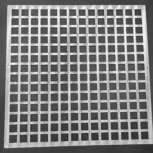 BomDog Tapa de Rejilla de Desagüe de Repuesto,Ujero de Filtro Cuadrado de 1 Cm, Tapa de Desagüe de Suelo, Rejillas de Desagüe Cuadradas, Tapa de Desagüe/One Color/10X10Cm