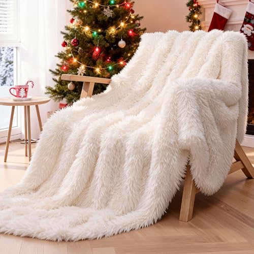 KANKAEU Flauschige Kuscheldecke, Wohndecke und kuschelige Decke wendbar...