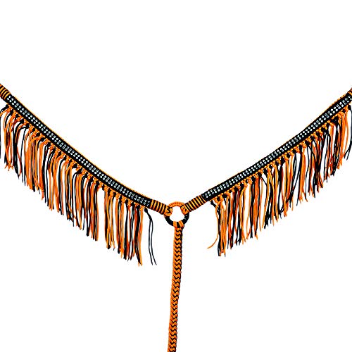 Hilason Horse Breast Collar Braided Paracord Crystal
