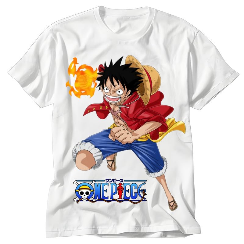 GenericAnime Characters White Printed T Shirt for Boys and Girls alwtrnd71