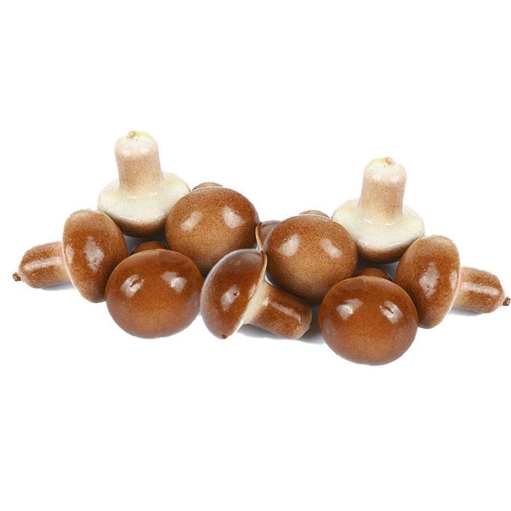 Vepoty 10Pcs Mini Fake Mushroom Simulation Fruit And Vegetable Bonsai Ornaments Home Holiday Decoration Photography Props