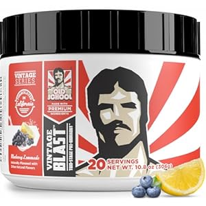 Old School Labs Ultimate 2 Stage Pre Workout for Explosive Energy, Massive Pumps & Laser Focus – Preworkout for Men & Women – Pre Workout Powder with Amino Acids – Natural Ingredients & 250mg Caffeine