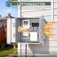 EYPINS Wasserdicht Verteilerkasten Mit Lüftungsgitter 30x30x17cm/Sichttür – Ansicht 5