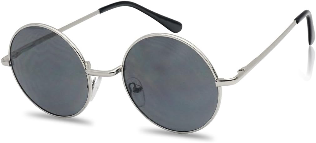 John Black 60'S Hippie Sunglasses Smoke Hippy Glasses