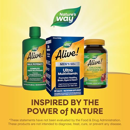 image for Nature's Way Alive! Men’s 50+ Daily Ultra Multivitamin, High Potency