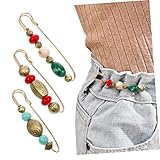 UKCOCO 3 pièces Broche Vintage Épingle Décorative pour Cardigan Attache Gilet Ouverte P...