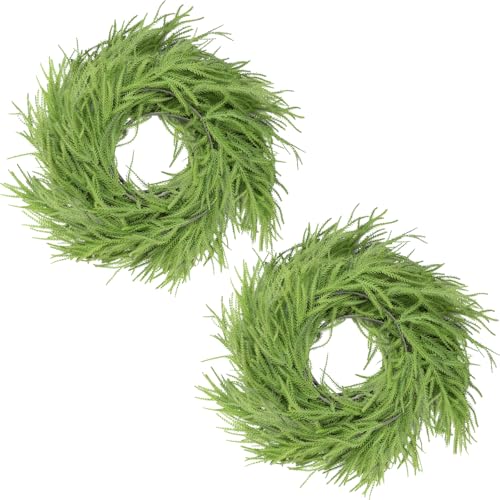 Guirnalda de pino Norfolk: decoración para exteriores, luces para el hogar, árbol de pared, cenedro, interior, Acción de Gracias, guirnalda de mesa, guirnalda de flores de Navidad