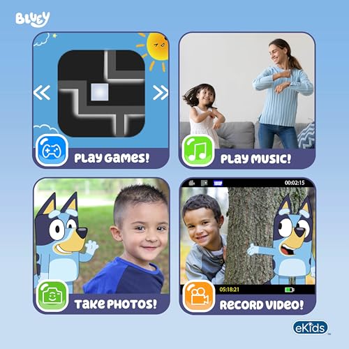 Image of Bluey Kids Camera with SD Card, Digital Camera with Video Recording