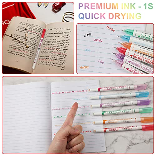 6Pz Evidenziatore di Curve, Set di Pennarelli per