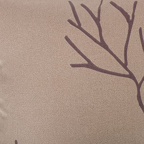 Image of Swayam Set of 2 Abstract Print Cotton Beige Cushion Cover | 20 x 20 Inch | Soft Breathable Fabric with Hidden Zipper | Decorative & Stylish Cushion Covers for Sofa, Living Room, Bedroom & Couch