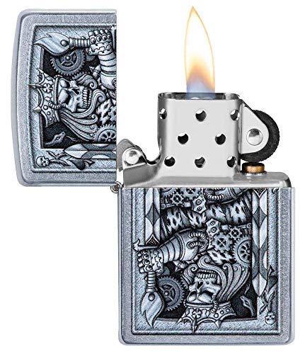 Encendedor Zippo Steampunk King Spade Street Chrome miniatura 3