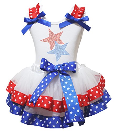 Robe Twin Star pour homme avec étoiles et ruban rouge ensemble jupe bleu pétale