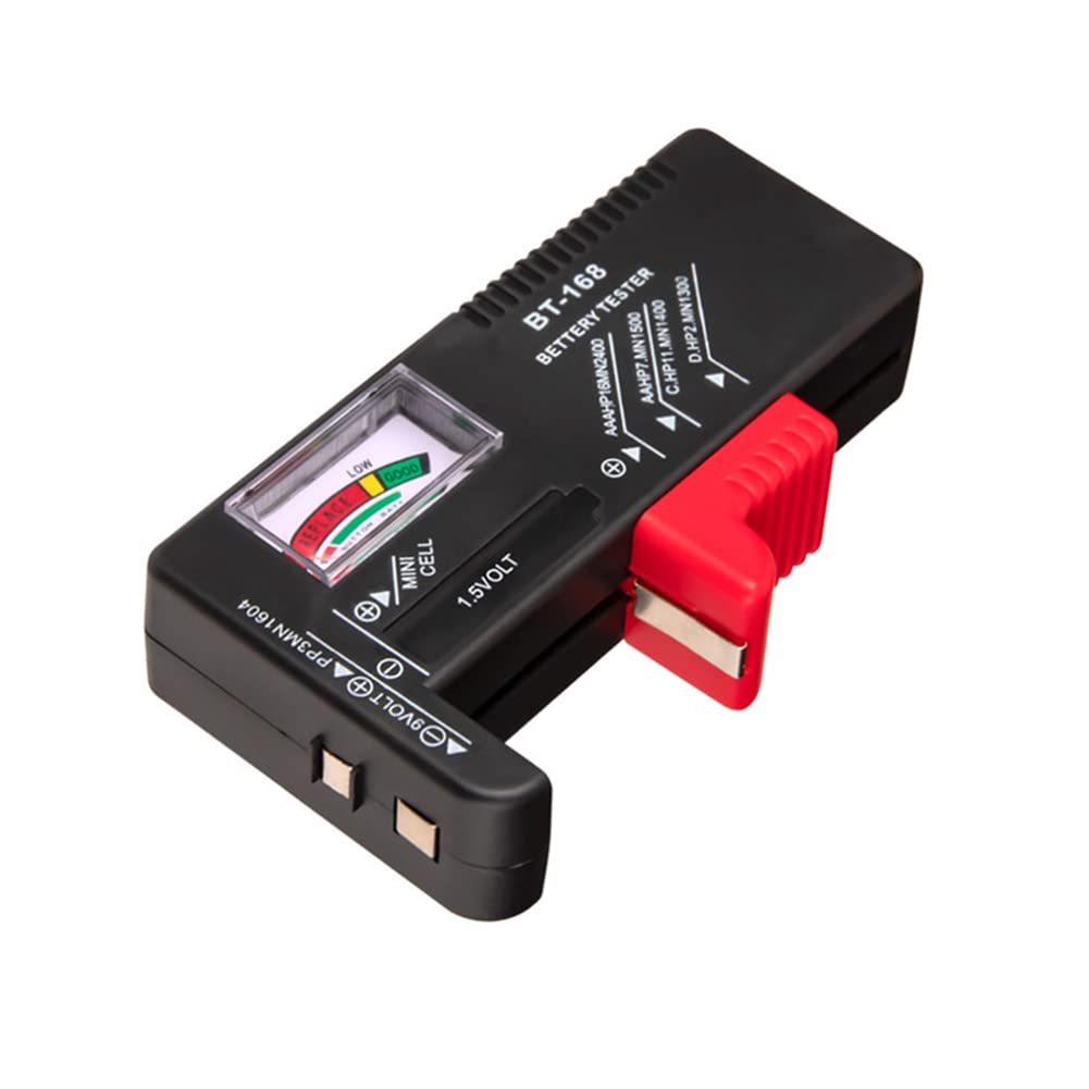 BT-168 AA/AAA/C/D/9V/1,5 V Batterie Batteria a bottone universale Misuratore codificato a colori Indicare Volt Tester Checker BT168