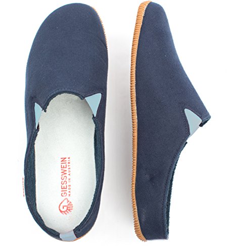 Giesswein Pama, Pantofole Donna, Blu (Dk.Blau), 38...