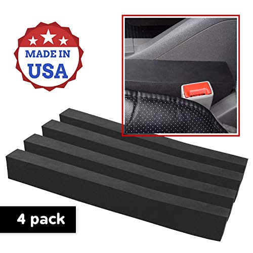 XCEL 4 Pack Car Gap Filler, Water and Weather Proof, Highly Dense and Flexible, Fits Most Vehicles, Seat Gap Filler Made in USA (4)