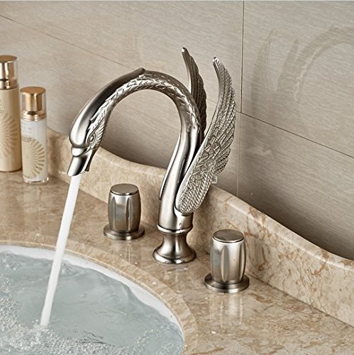 Robinet lavabo cygne anti-trace mitigeur baignoire facile à nettoyer