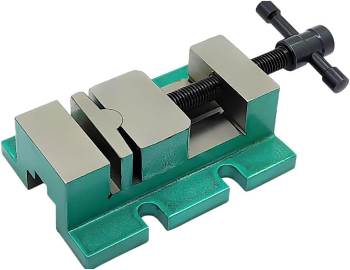 H&P Drill Mill Vice for Vertical Slide, 44mm Jaw Width, Precision Mini Vise for Lathe & Milling Machines, Direct Fit for Myford Vertical Slides