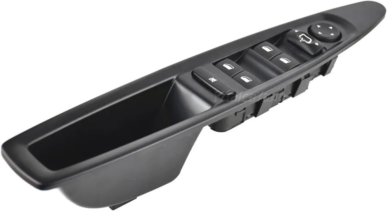 Compatible with Citroen C4 2004-2010 Front Left Driver Power Window Control Switch Car Automatic Window Lifter Button With Panel Accessories(Manual Rearview)