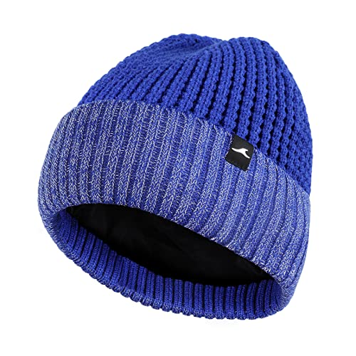 Bonnet d'hiver chaud en tricot haute visibilité sport extérieur running