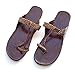 Copper T Strap Kolhapuri Sandals Leather Boho Style Flat Women's Handmade Slip Ons Flip Flops Summer Gift for her Shoes