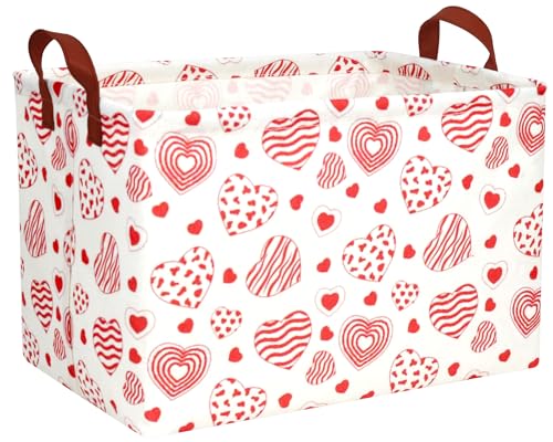 MYFLOCY Large Valentine's Day Basket Heart Shaped...