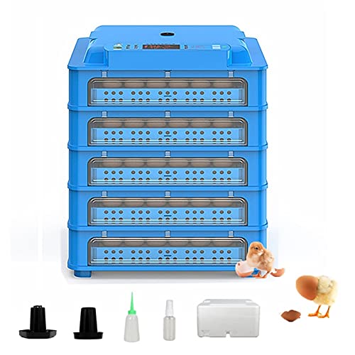 YAWEDA Vollautomatische Inkubator, Brutmaschine Eier automatisch drehen Brutapparat mit LED Temperaturanzeige Temperatur…