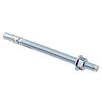 Vista 7 de 1/4 pulgadas x 2-1/4 pulgadas - 20 piezas de anclaje de cuña chapado en zinc resistente para hormigón