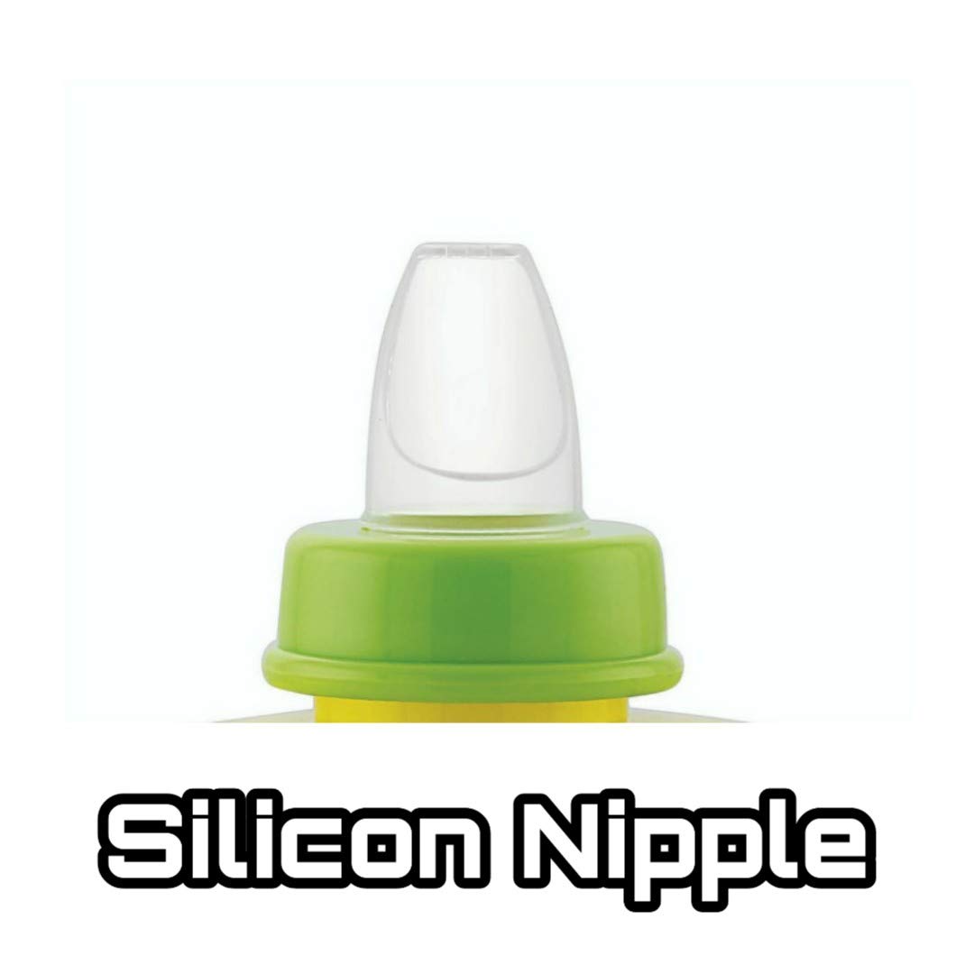 Sindhu Liza Milk Bottle for Kids/Plastic Sipper for Kids/School Milk Bottle for Kids (Yellow-Design2) 1