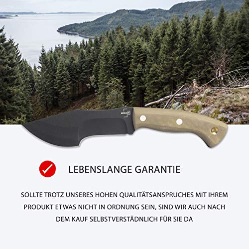 BÖKER PLUS® Mini Tracker - Fixed Outdoor Knife - Small Bushcraft Knife with Kydex Sheath - Black Carbon Steel Blade in Gift Box - Image 7