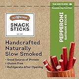 Old Wisconsin Snack Sticks, Pepperoni, 6-Ounce Package