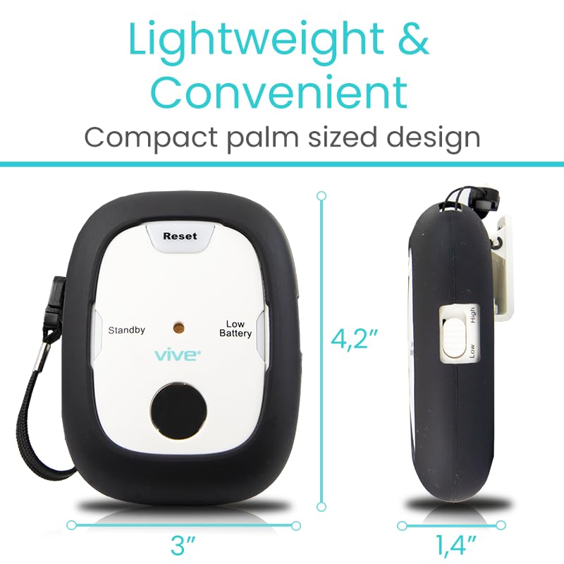 Miniatura 6 de Vive Alarma de silla con cordón magnético para adultos mayores, alarma de cama, prevención de caídas para pacientes ancianos con demencia, detección