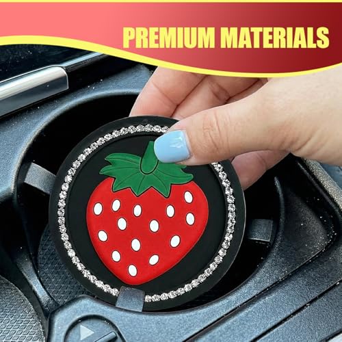 Portavasos para Auto con Cristal Rhinestone 4PCS 2.75in miniatura 3