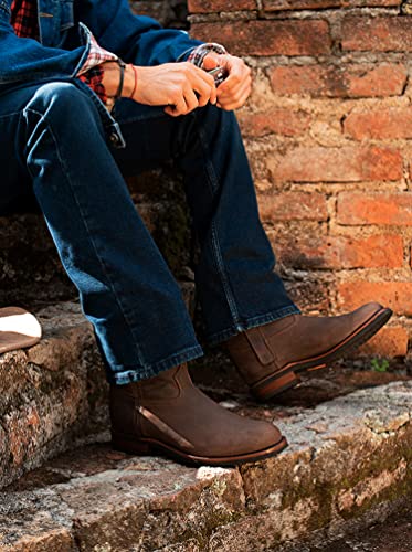 Men's Leather Zip Roper Boot Style 16772