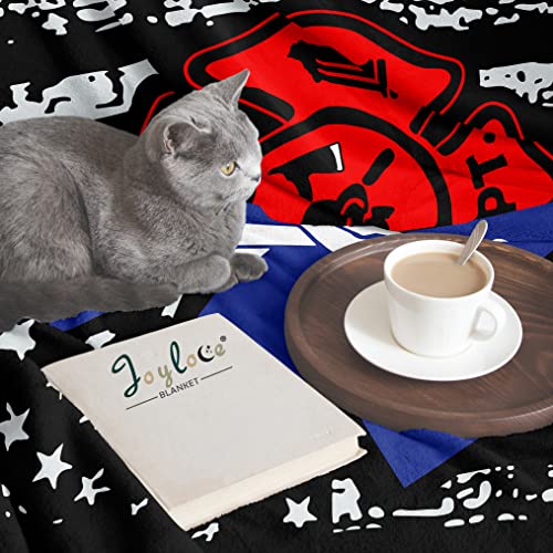 Joyloce Firefighter Emt Super Soft Fleece Throw Blankets Durable Home Decor 3D Fashion Print Perfect For Couch Bed Sofa All Season For Kids Teenager Adults 80"X60" #TOP3