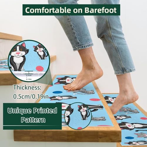 Tapis de marche chat pour escalier intérieur protection de maison - 4
