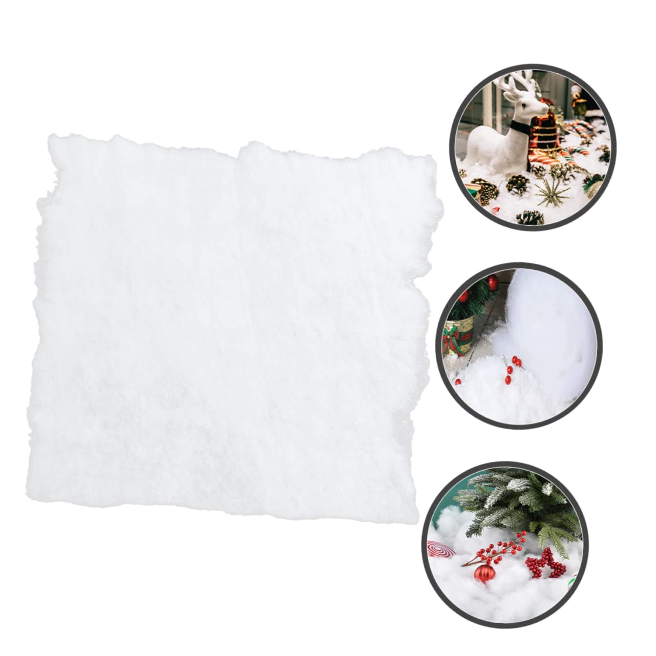 Beatifufu Fluffy Snowflake Blanket White Snow Artificial Throw for Christmas Decor Large Size Christmas Village Set
