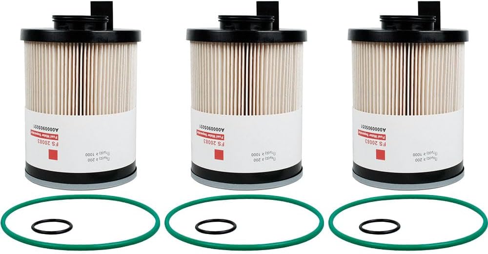 3PCS FS20083 Fuel Water Separator Filter Replace Cummins ISX and X12 X15 Diesel Engines DD13 DD15 DD16 Replace A0000905051 A48507 PF46145