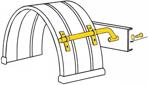 Miniatura 2 de Buyers Products 8591001 - Kit de montaje de guardabarros de un lado, inoxidable, color negro