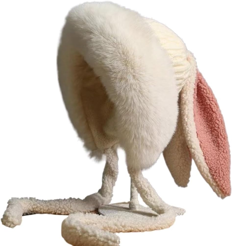 Long Protection Hat Women Winter Outdoor Cold Knitted Lei Feng