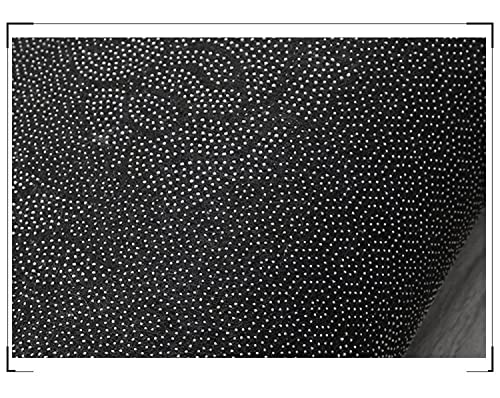 Tapis grande taille salon 200x280cm noir moderne et antidérapant - 8