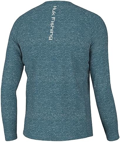 Chemise de pêche Huk Performance 3XL manches longues chêne mousse tache