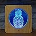 Produktbild Ananasfrucht 3D LED Nachtlicht DIY Lampe Tischlampe Kinder Farbe Geschenk Home Decoration